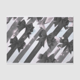 Seda Papel de lenço do arco 2 preto