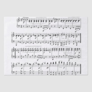 Seda Papel de lenço musical clássico