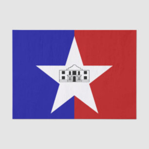 Seda Papel de lenço Patriótico com bandeira de San An