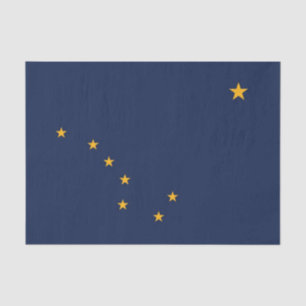 Seda Papel de lenço Patriótico com bandeira do Alasca