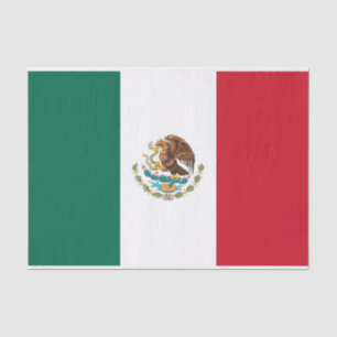 Seda Papel de lenço Patriótico com bandeira do Méxic