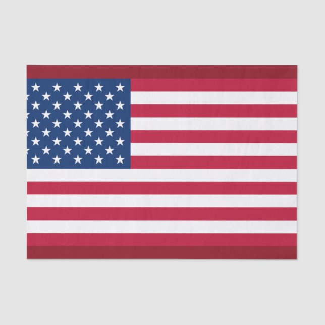 Seda papel de lenços de bandeira americano (Frente )