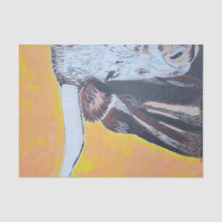 Seda papel de lenços de decopagação, Longo Corno