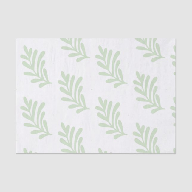 Seda papel de lenços verdes (Frente )