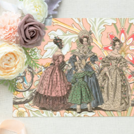 Seda Papel de Moda Francês - Papel de Dissociação Tecid