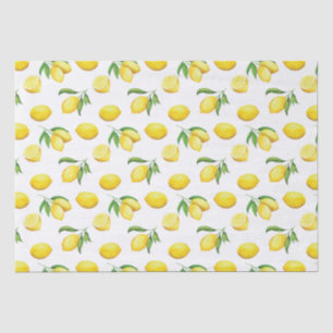 Seda Papel de mola de limão com aquarela