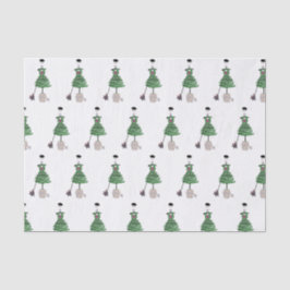 Seda Papel de moldagem de gengibre de gengibre de moda 