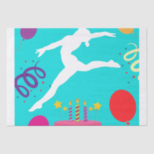 Seda Papel de ondulação de Festa de aniversário na giná