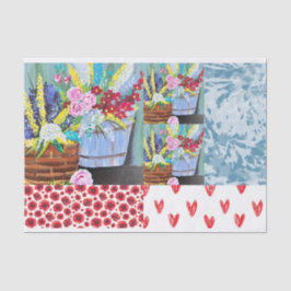 Seda Papel de padrão colorido para o tipo "DIY"