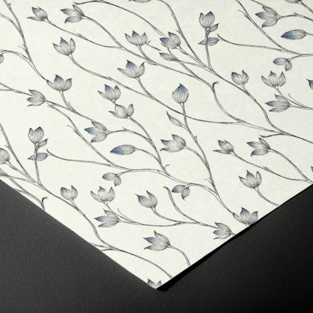 Seda Papel de Padrão Floral Claro (Criador carregado)