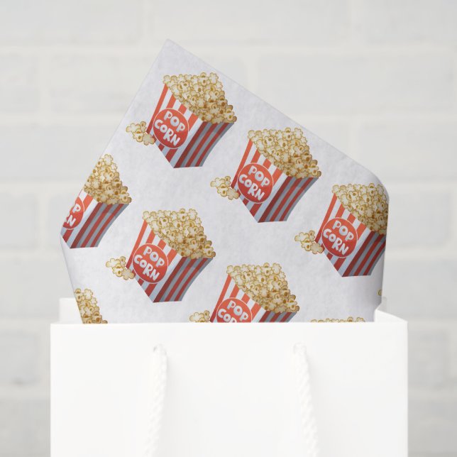 Seda Papel de panela de pipoca em forma de palha (Sacola de presentes)