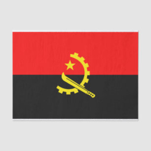 Seda papel de pano de bandeira angola