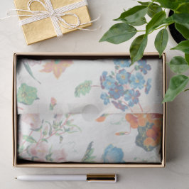 Seda Papel de parede antigo floral França 1830