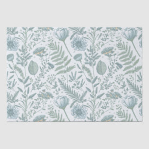 Seda Papel de parede azul flexível