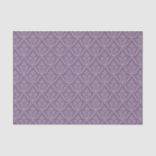 Seda Papel de parede floral roxo (Frente )