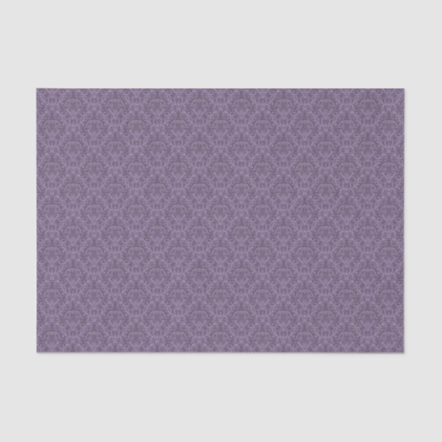 Seda Papel de parede floral roxo 2 (Frente )