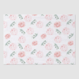 Seda Papel de presente de Hortênsia Rosa