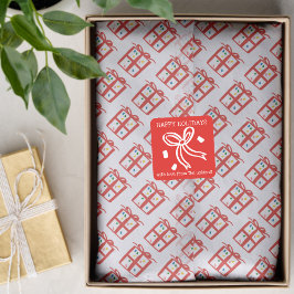 Seda Papel de Presente de Natal CHRISTMAS Férias Vermel