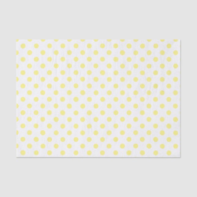 Seda Papel de Tecido Amarelo de Cor Personalizada (Frente )