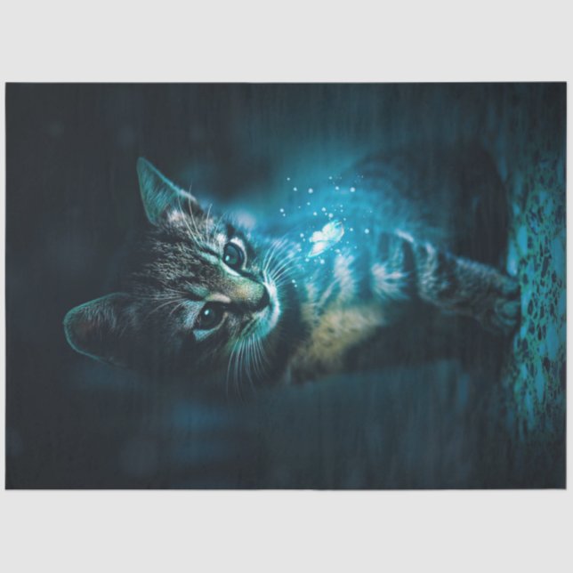 Seda Papel de tecido/Artesanato mágico (Frente )