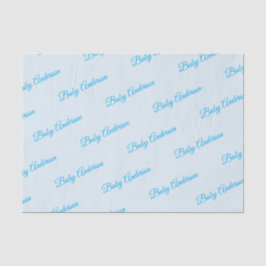 Seda Papel de Tecido Azul Personalizável do Chá de fral