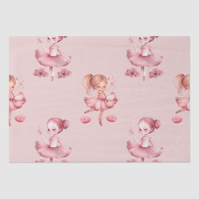 Seda Papel de tecido Ballerina Design (Frente )