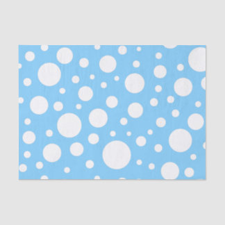 Seda Papel de Tecido Blue Spots
