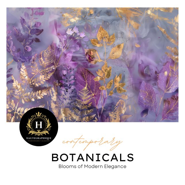 Seda Papel de Tecido Botânico Roxo (Criador carregado)