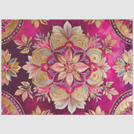 Seda Papel de Tecido Colorido Bizantino de Joias