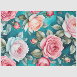 Seda Papel de Tecido Colorido Flores de Jardim de Algod