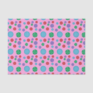 Seda Papel de Tecido Colorido para Bolinhas Dimensionai