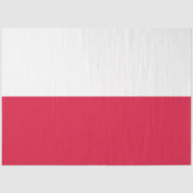 Papel de Tecido com Bandeira Polonesa (Polônia)