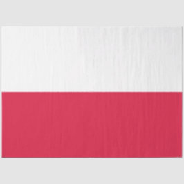 Seda Papel de Tecido com Bandeira Polonesa (Polônia)