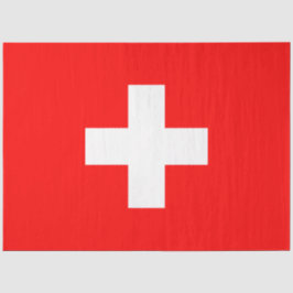 Seda Papel de Tecido com Bandeira Suíça (Suiça)