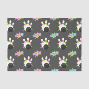 Seda Papel de Tecido da Boliche Neon Moonlight Dark