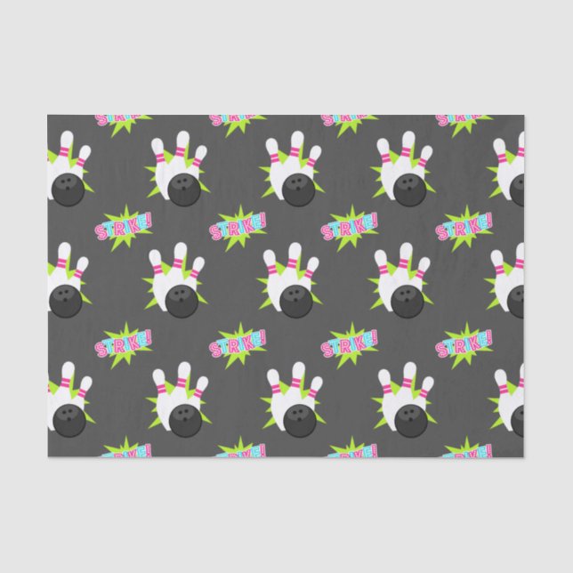 Seda Papel de Tecido da Boliche Neon Moonlight Dark (Frente )