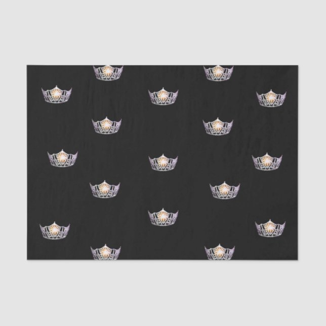 Seda Papel de Tecido da Coroa Americana Silver (Frente )