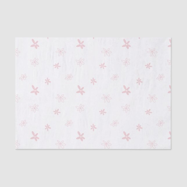 Seda Papel de Tecido Daisy 10lb, Branco (Frente )
