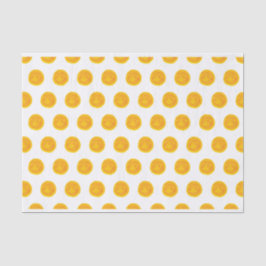 Seda Papel de Tecido das Bolinhas de Aquarela Laranja