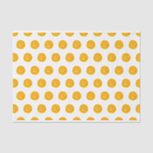 Seda Papel de Tecido das Bolinhas de Aquarela Laranja