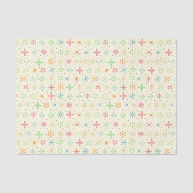Seda Papel de Tecido das Estrelas Retrotraídas (Frente )