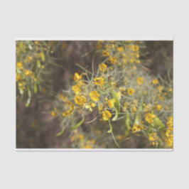 Seda Papel de Tecido das Flores Amarelas