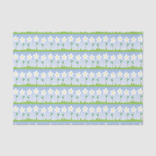 Seda Papel de Tecido das Flores Brancas