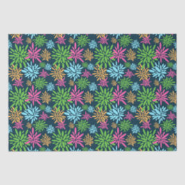 Seda Papel de Tecido das Flores Coloridas do Fireworks 