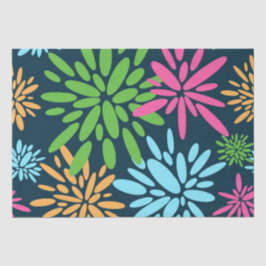 Seda Papel de Tecido das Flores Coloridas do Fireworks 