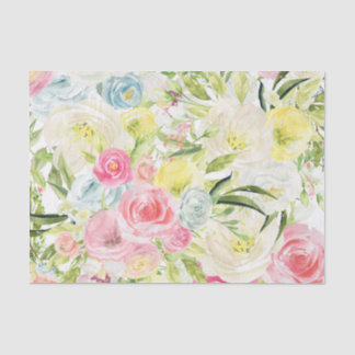 Seda Papel de Tecido das Flores de Mola | Vibrant Flora