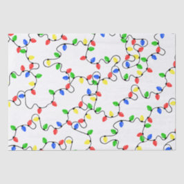 Seda Papel de Tecido das Luzes Feriosas