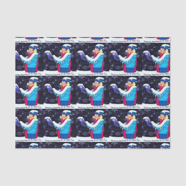 Seda Papel de tecido de 10 lb no frigorífico de Natal a (Frente )