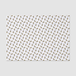 Seda Papel De Tecido De Abelhas Ilustrado Russo