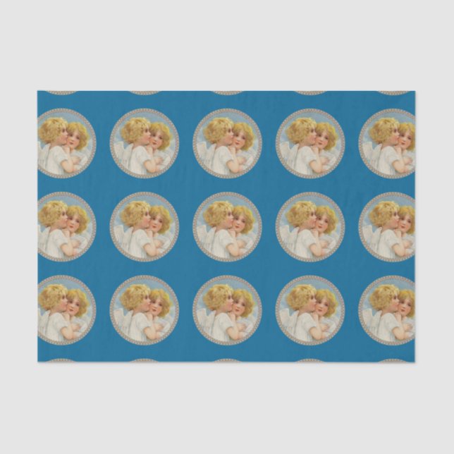 Seda Papel de Tecido de Ângulos Gêmeos (Frente )